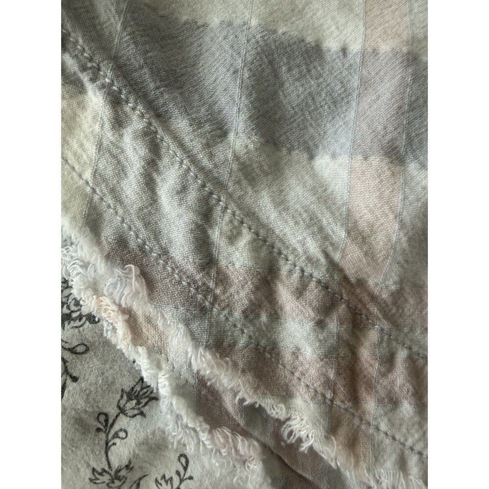 free people loveland button up shirt women's 80s pastel plaid oversized medium - Picture 6 of 8